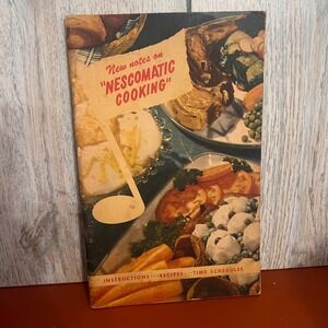 Vtg Nesco Nescomatic Cooking Recipe Book Instruction Manual Model 125 Roaster